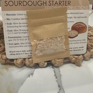 Sourdough Starter With Feeding Instructions